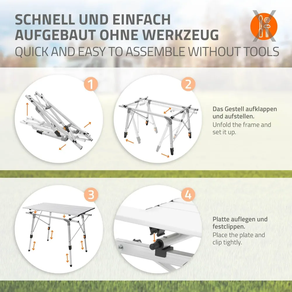 Campingtafel Darryl opvouwbaar ECD Germany