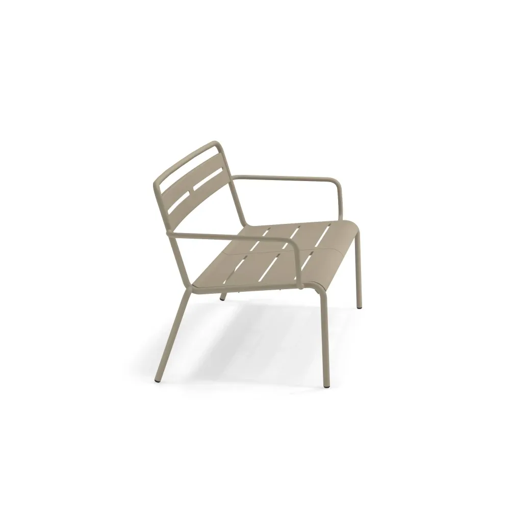 EMU Star tuinbank met arm taupe