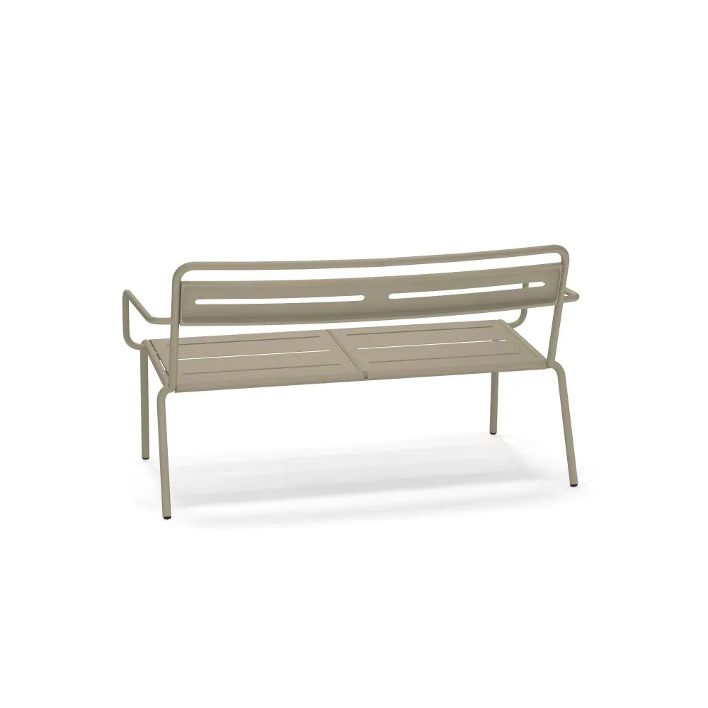 EMU Star tuinbank met arm taupe