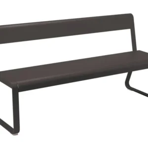 Fermob Bellevie bench tuinbank met rugleuning Liquorice