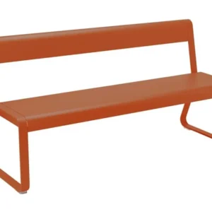 Fermob Bellevie bench tuinbank met rugleuning Candied Orange