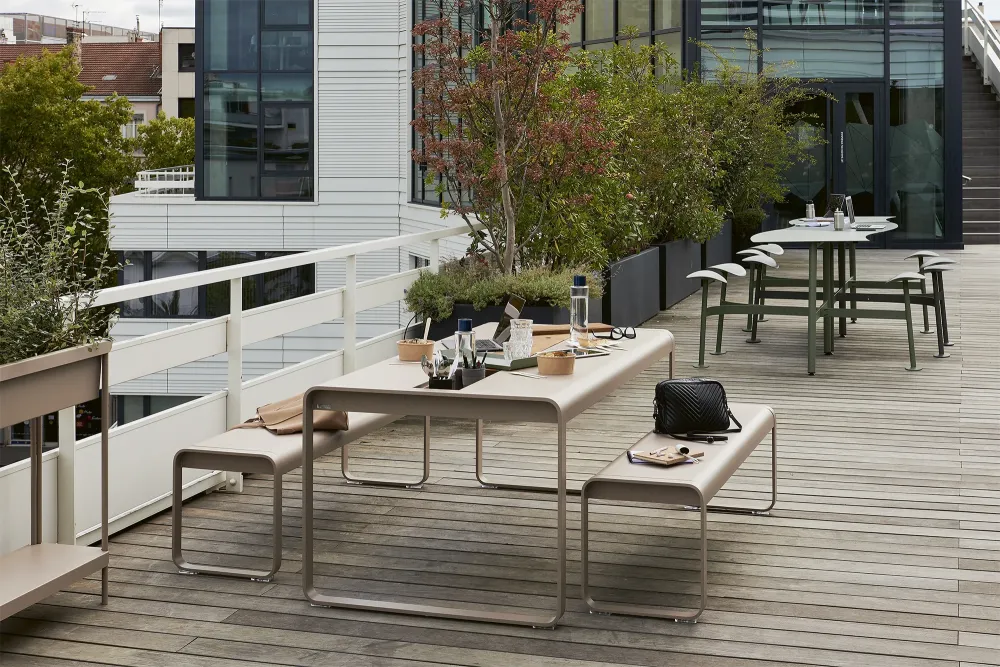 Fermob Bellevie bench tuinbank Red ochre