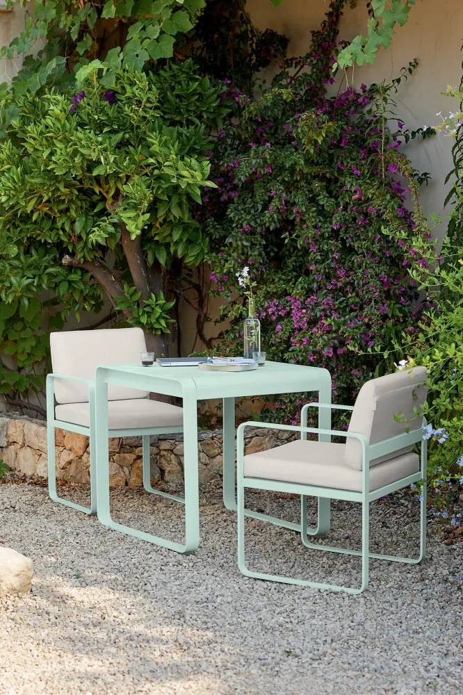 Fermob Bellevie dining armchair tuinstoel Nutmeg - Off-White