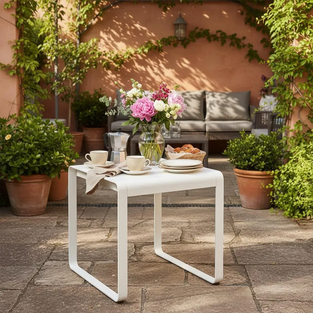 Fermob Bellevie tuintafel 74x80 cm Ice Mint