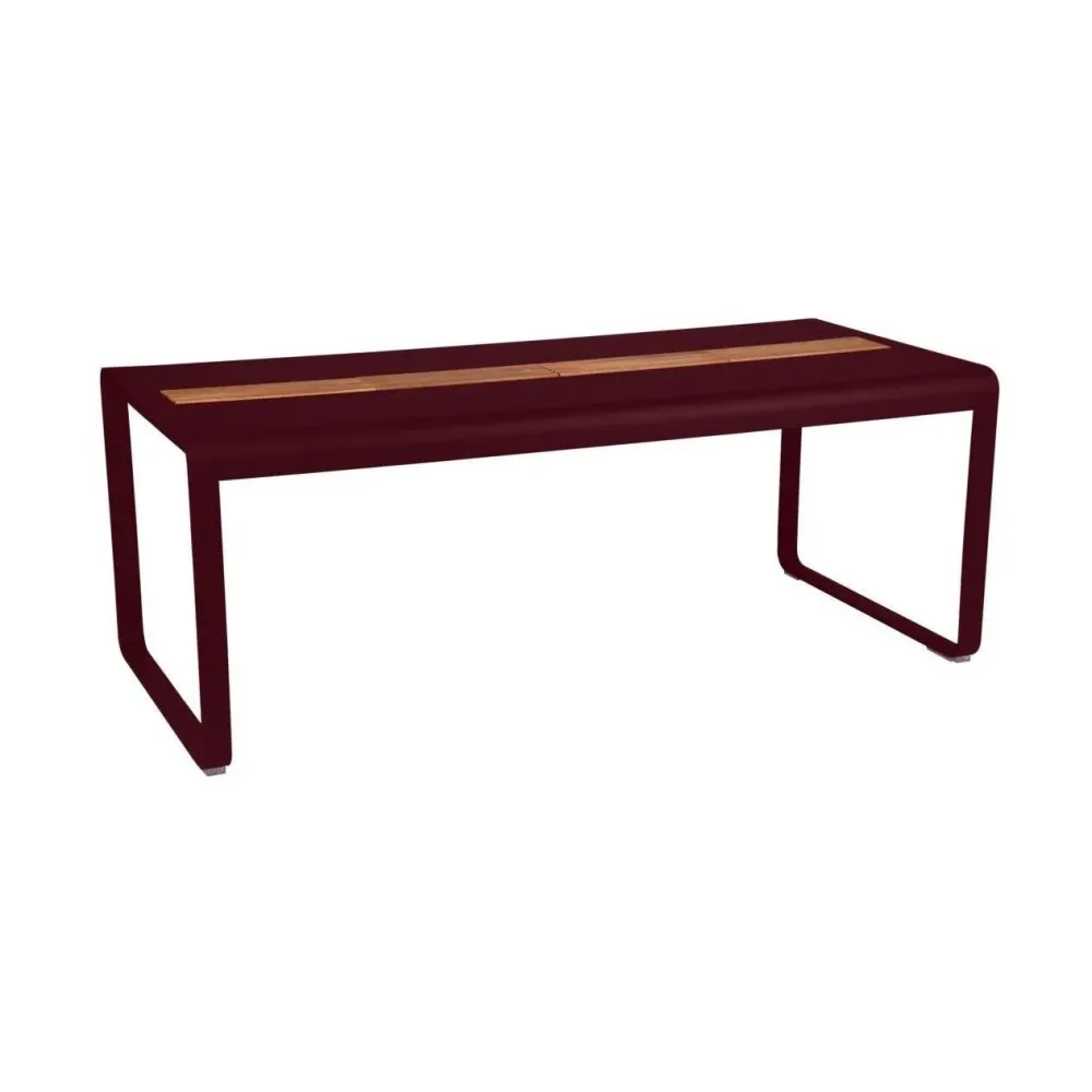 Fermob Bellevie tuintafel met opslagruimte 196x90 cm Black Cherry