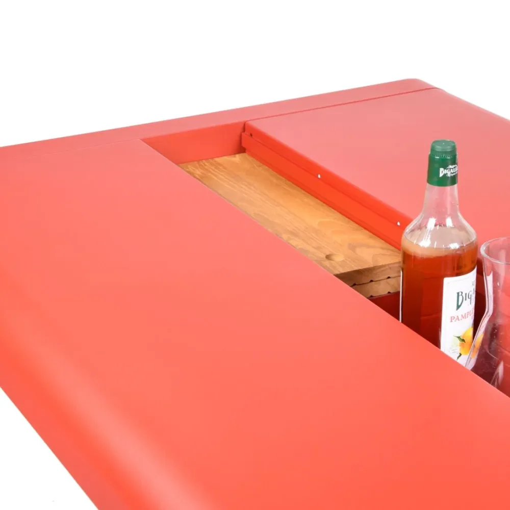 Fermob Bellevie tuintafel met opslagruimte 196x90 cm Black Cherry
