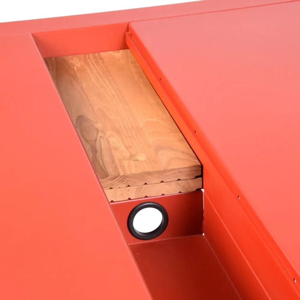 Fermob Bellevie tuintafel met opslagruimte 196x90 cm Black Cherry