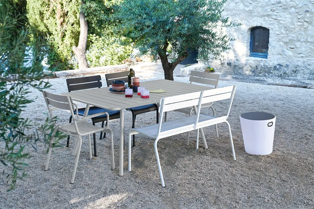 Fermob Luxembourg tuinbank met rugleuning Anthracite