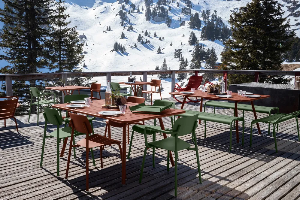 Fermob Luxembourg tuintafel L207 x B100 cm Cedar green