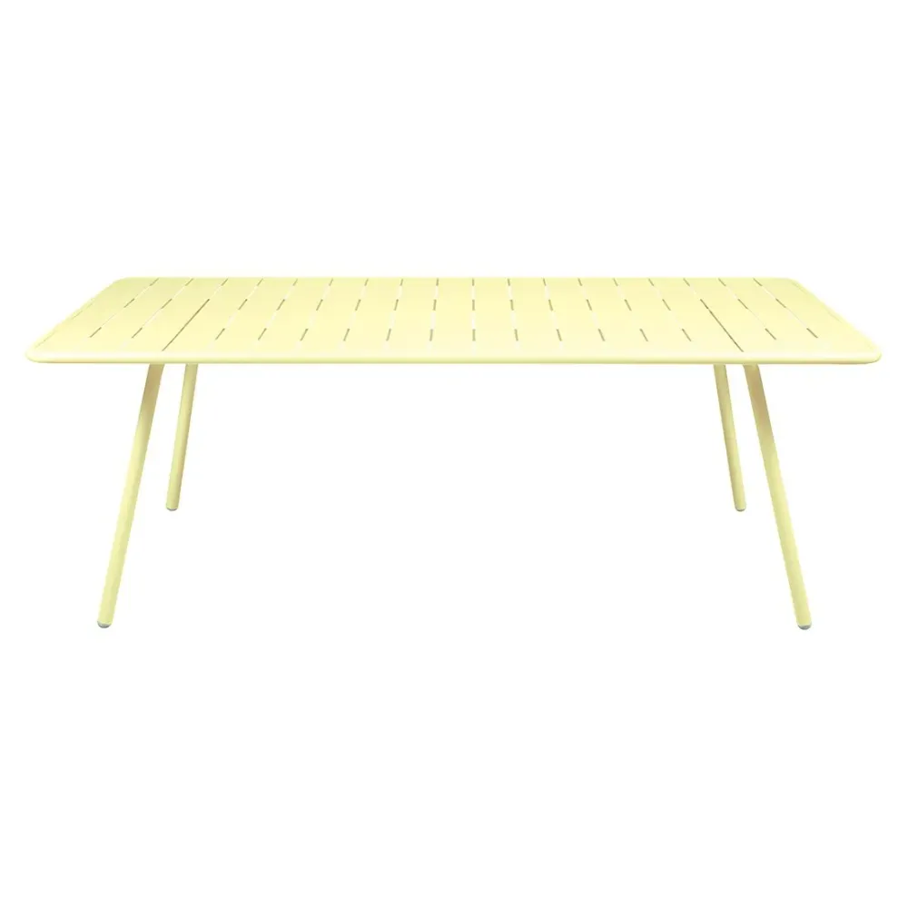 Fermob Luxembourg tuintafel L207 x B100 cm Frosted lemon