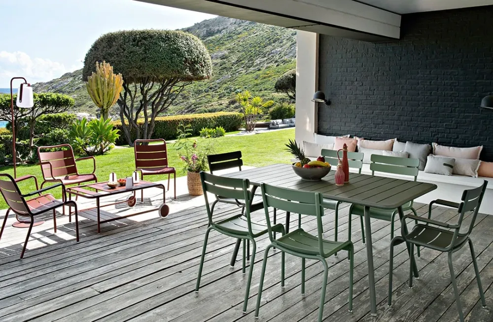 Fermob Luxembourg tuintafel L207 x B100 cm Liquorice