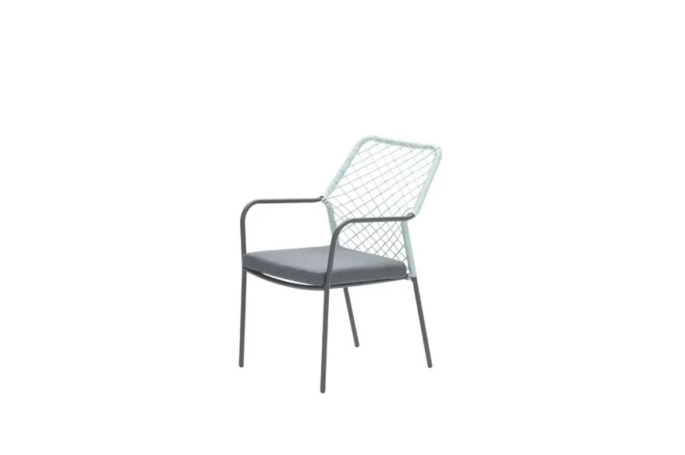 5-delige tuinset Dido tuinstoelen zachtgroen - Vigo tafel Garden Impressions