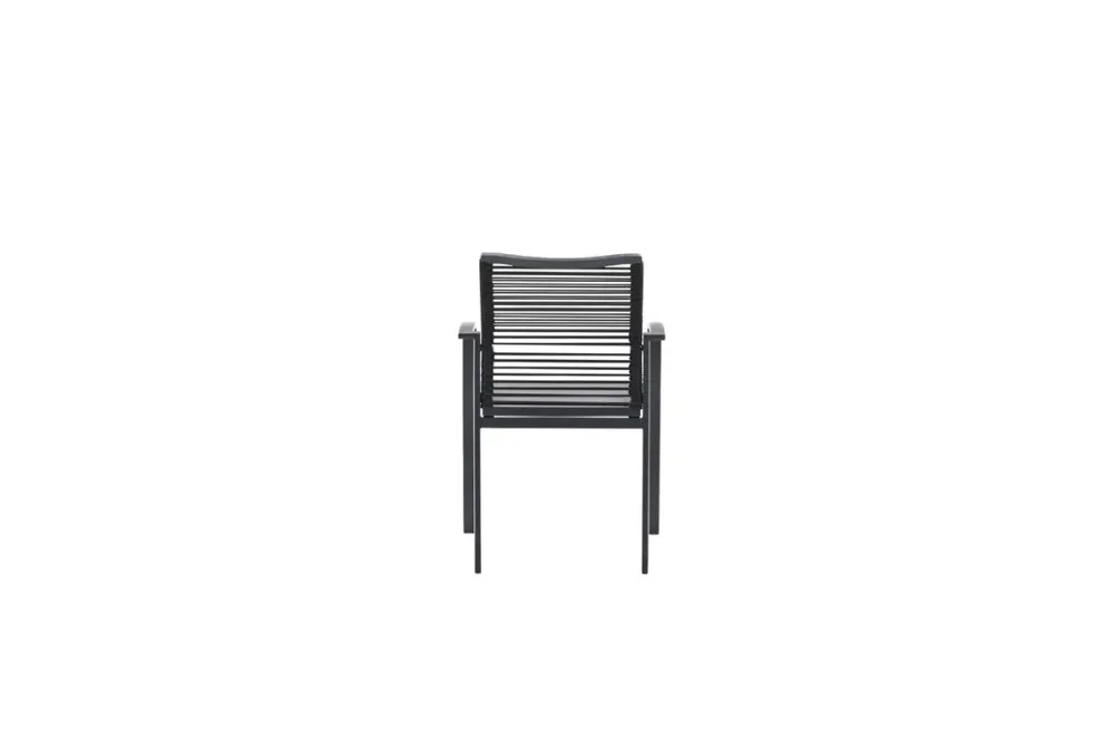 Cosmo dining fauteuil - rope donkergrijs - gevuld textileen Garden Impressions