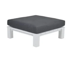 Cube lounge tafel - 100x100 cm - mat wit - reflex black Garden Impressions