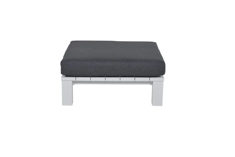 Cube lounge tafel - 100x100 cm - mat wit - reflex black Garden Impressions