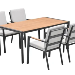 Felini 5-delige tuinset - 4 stoelen / tuintafel - Garden Impressions