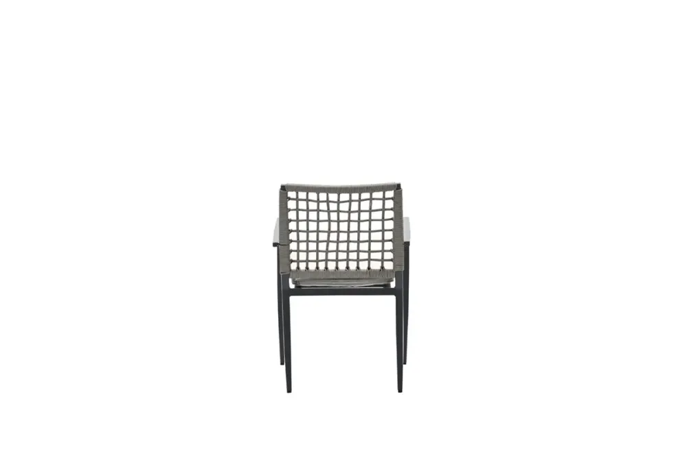 Florance dining fauteuil - carbon black - rope taupe - desert sand Garden Impressions