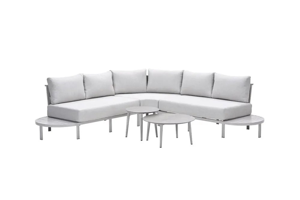 Frigole loungeset - 5-dlg. - taupe -sand - valley sand Garden Impressions