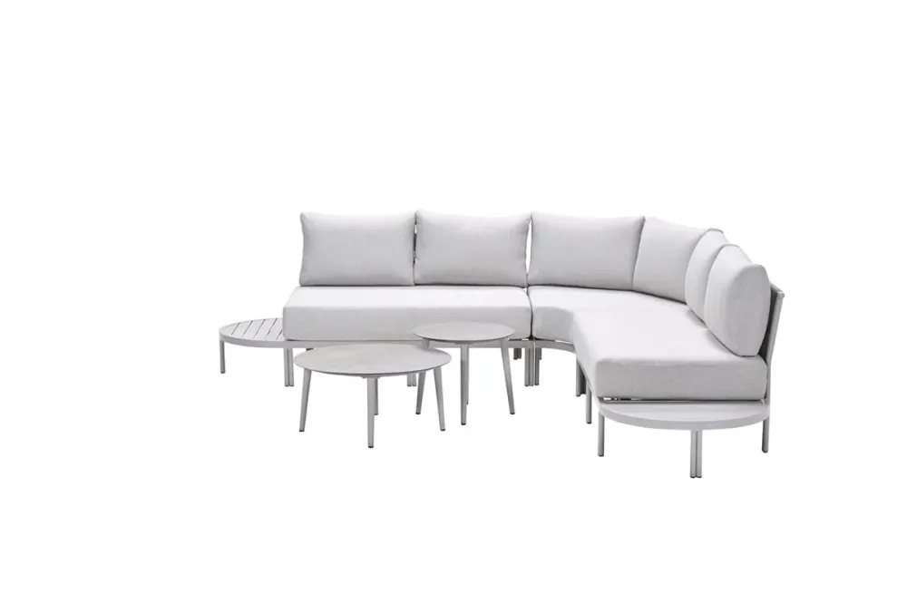 Frigole loungeset - 5-dlg. - taupe -sand - valley sand Garden Impressions