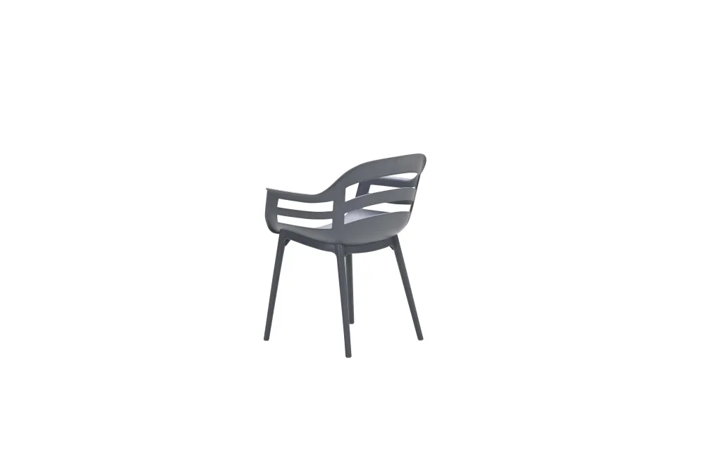 Garden Impressions Ceasar tuinstoelen set van 4 antraciet