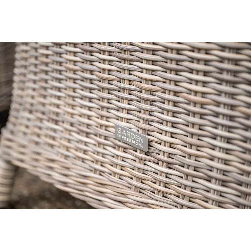 Garden Impressions hoek lounge diningset Nova vintage willow 3-delig