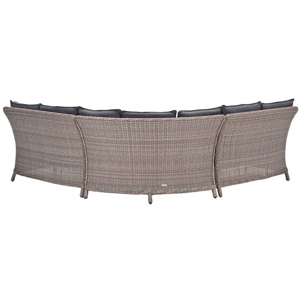 Garden Impressions hoek lounge diningset Nova vintage willow 3-delig