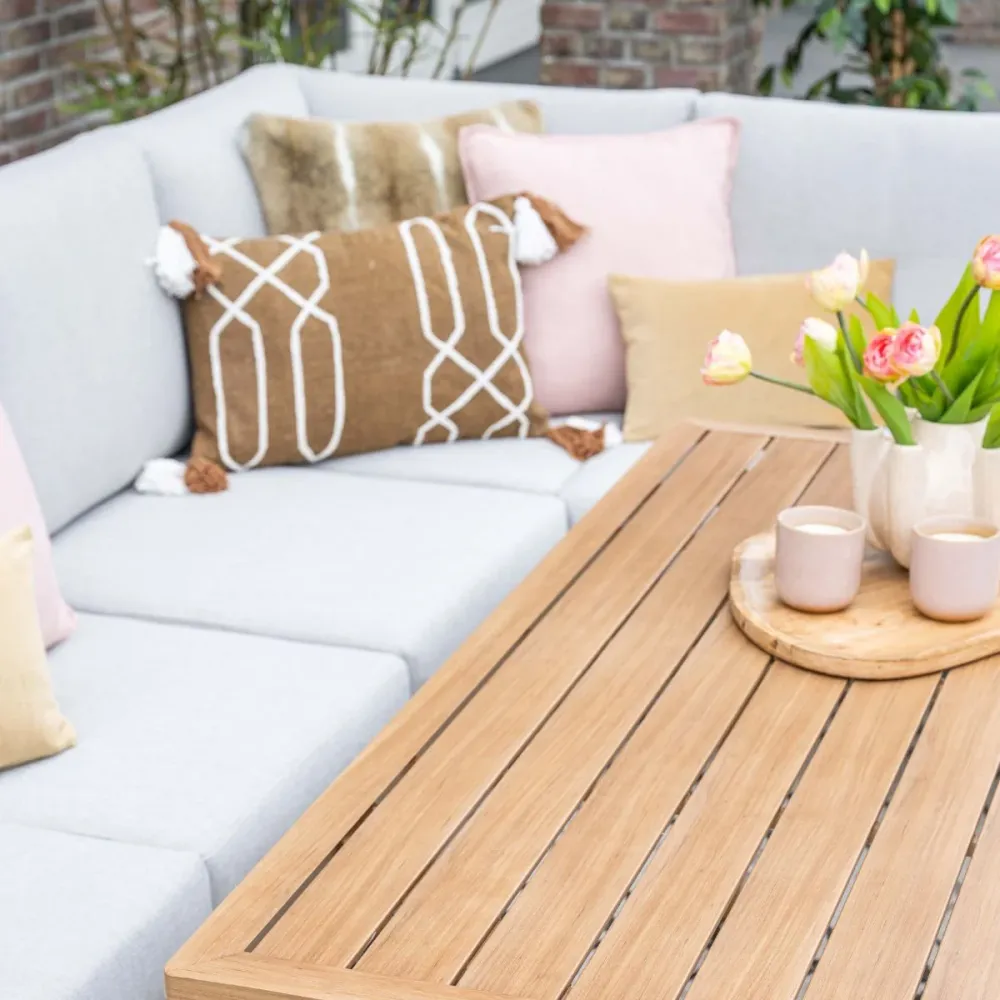 Garden Impressions Lounge dining set Hannie 6-delig - light teak look