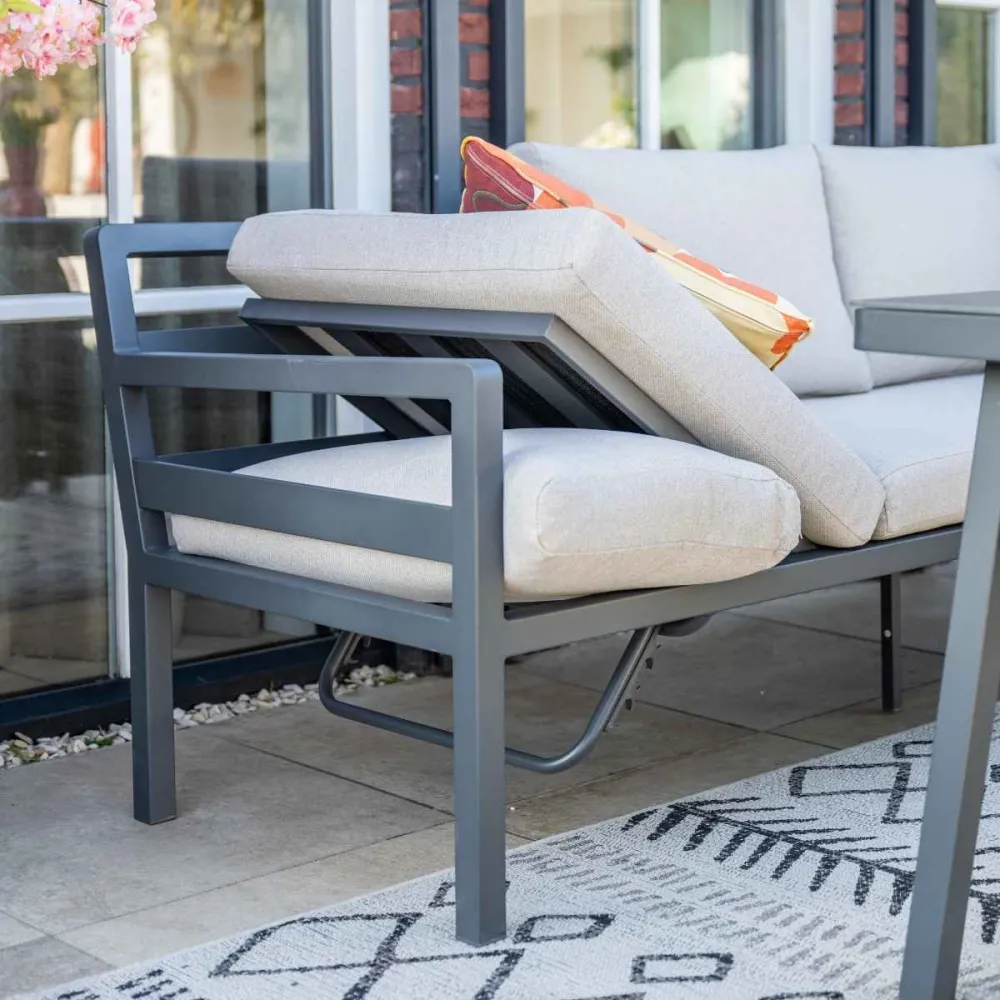 Garden Impressions lounge dining set Markus - desert sand 4-delig