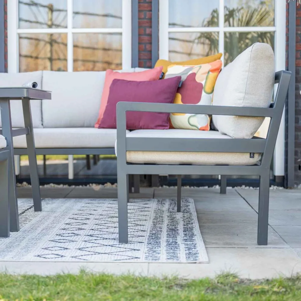 Garden Impressions lounge dining set Markus - desert sand 4-delig