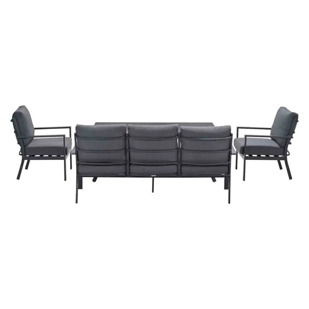 Garden Impressions lounge dining set Senja mystic grey 4-delig stoel-bank
