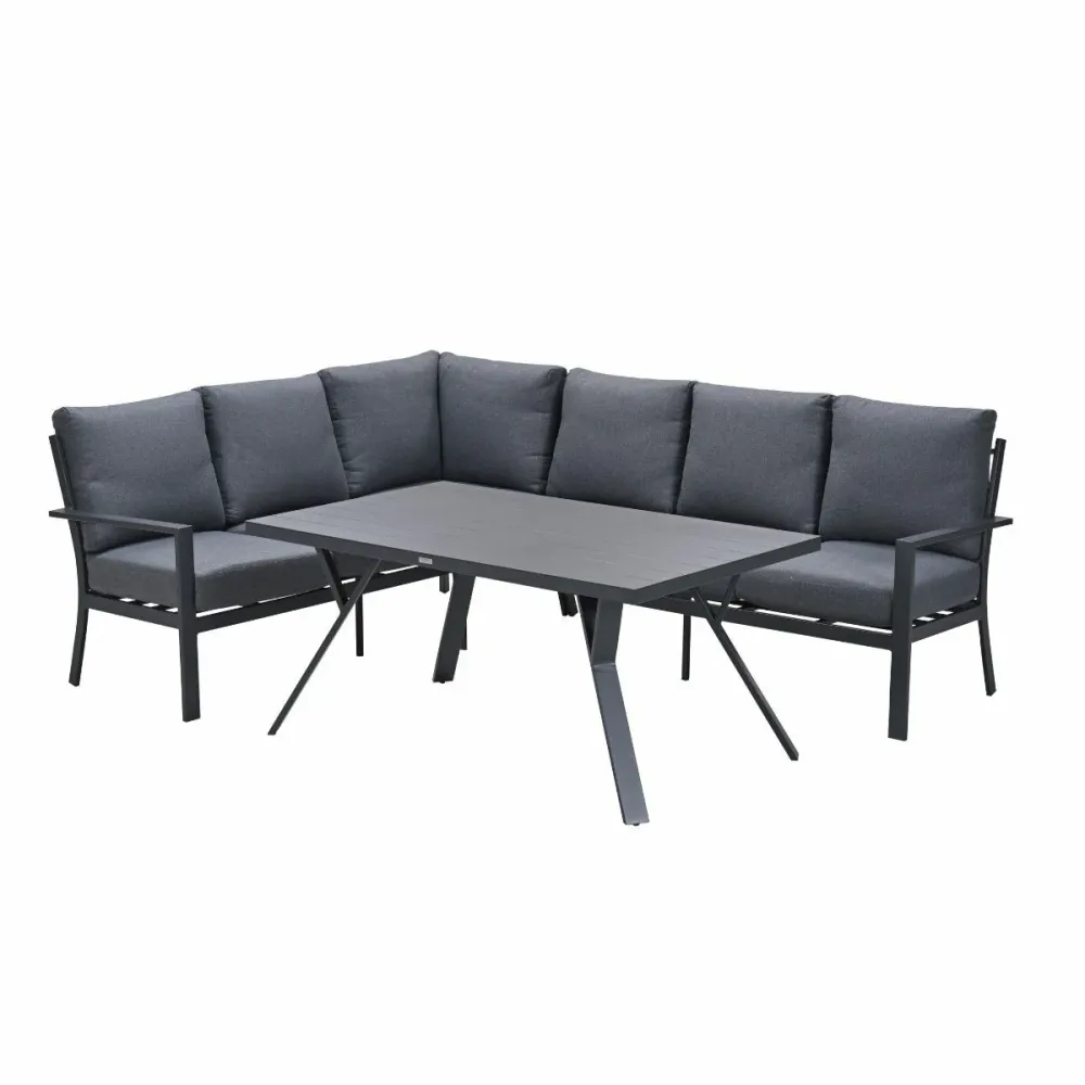 Garden Impressions lounge dining set Senja mystic grey - 3-delig links