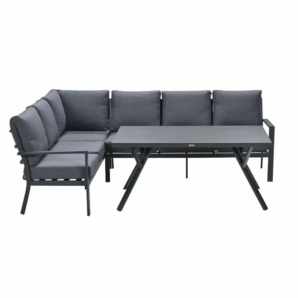 Garden Impressions lounge dining set Senja mystic grey - 3-delig links