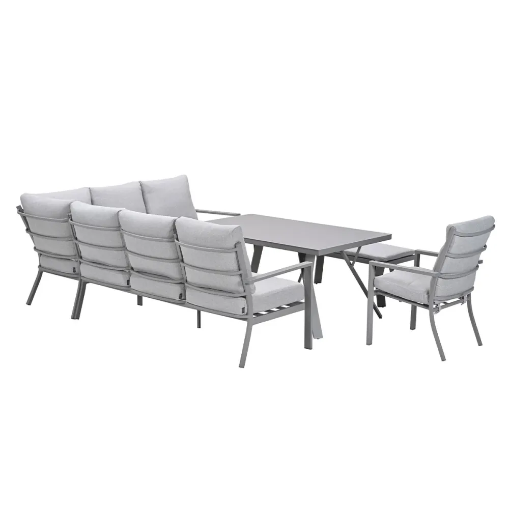 Garden Impressions lounge dining set Senja valley sand - 5-delig - rechts incl stoel