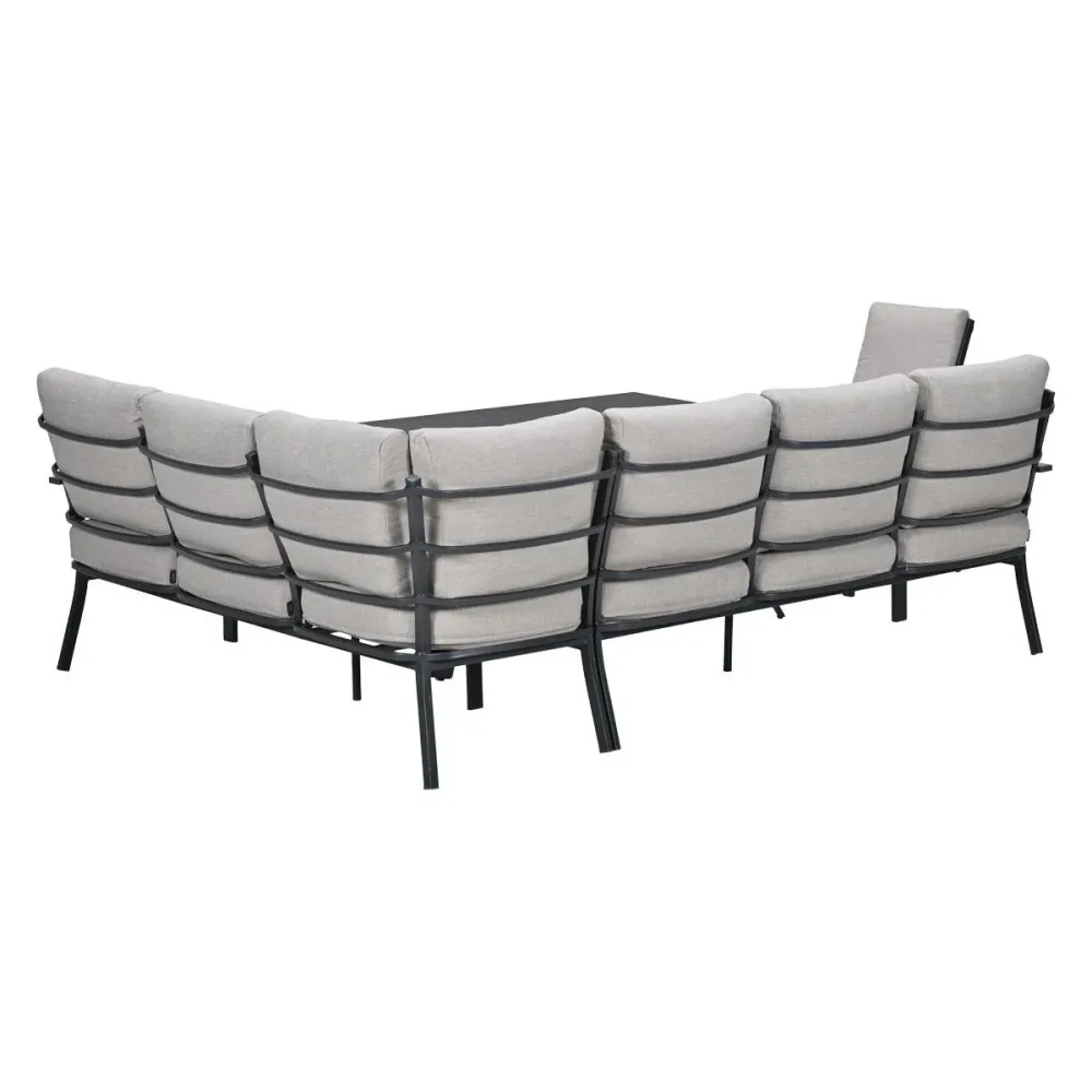 Garden Impressions Lounge dining set Senja 4-delig rechts incl stoel - sandstone