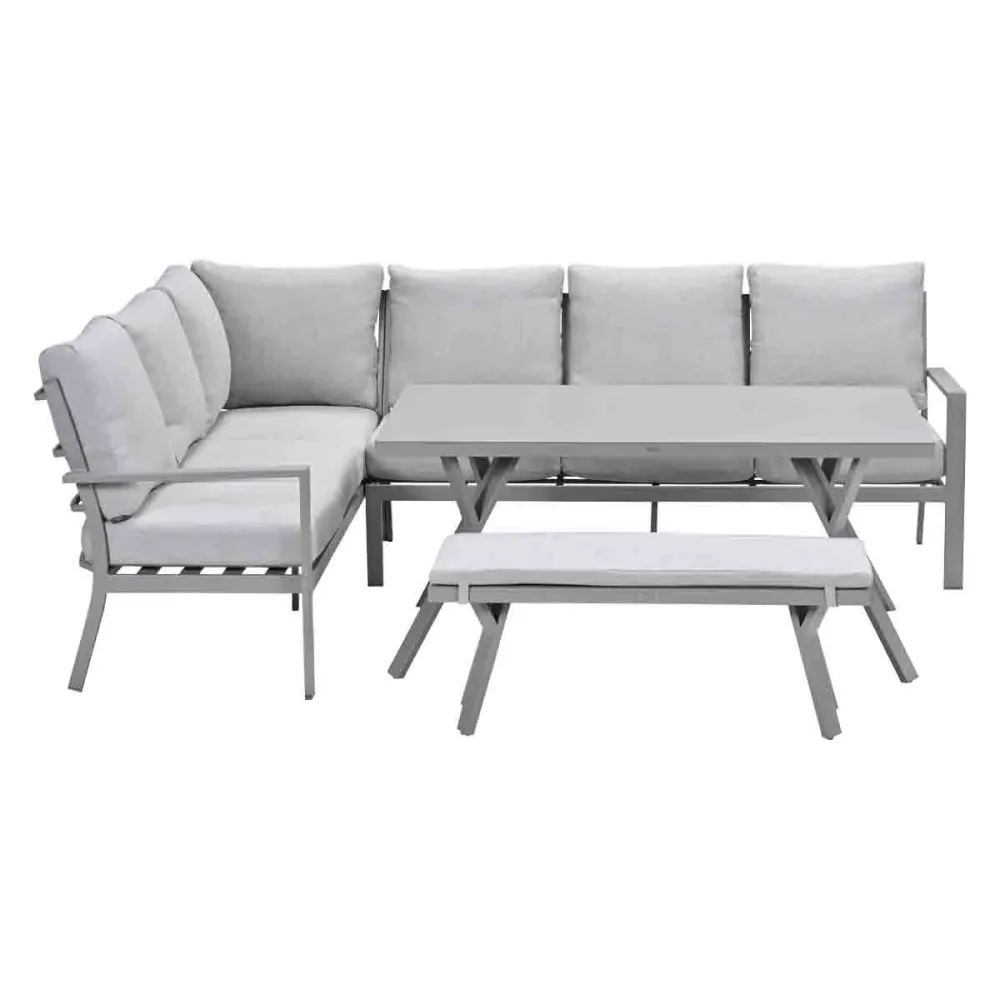 Garden Impressions lounge dining set Senja valley sand - 4-delig - links