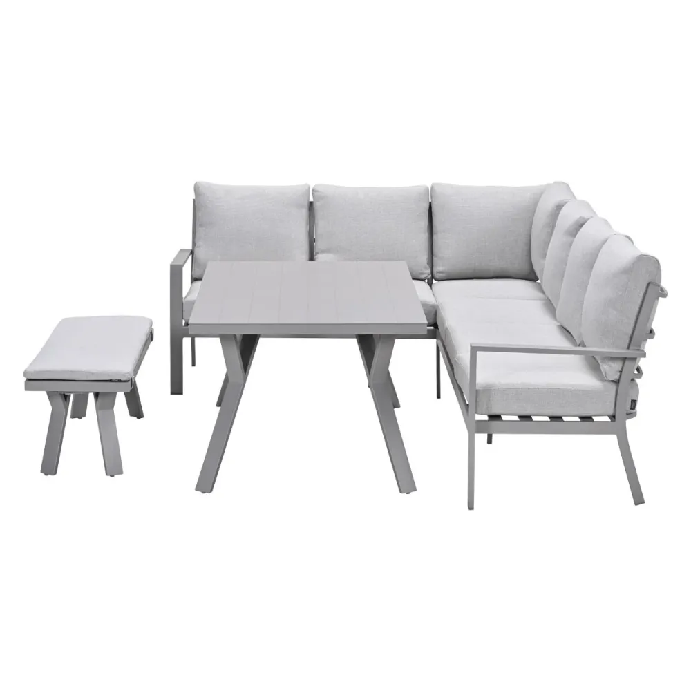 Garden Impressions lounge dining set Senja valley sand - 4-delig - links