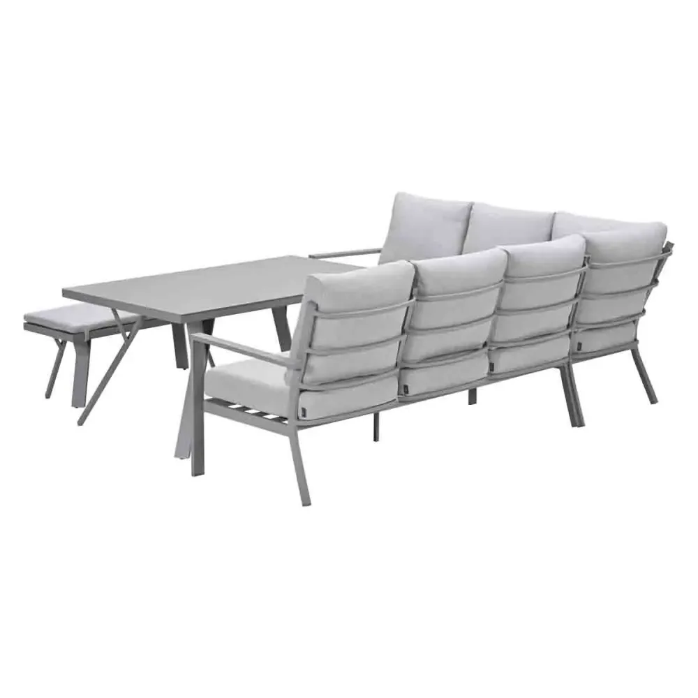 Garden Impressions lounge dining set Senja valley sand - 4-delig - links