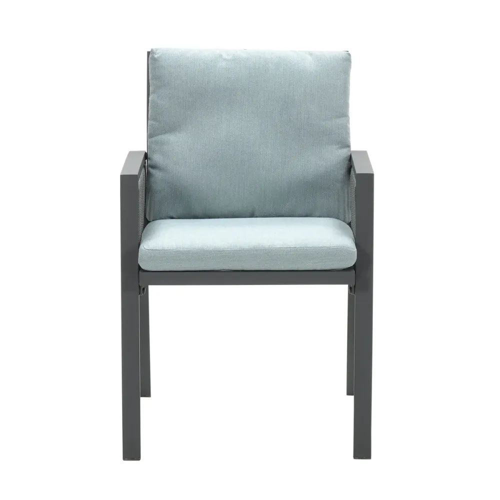 Garden Impressions lounge dining stoel Brendon licht en mint grijs