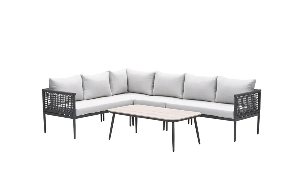 Garden Impressions lounge hoekbank Teramon - donkergrijs