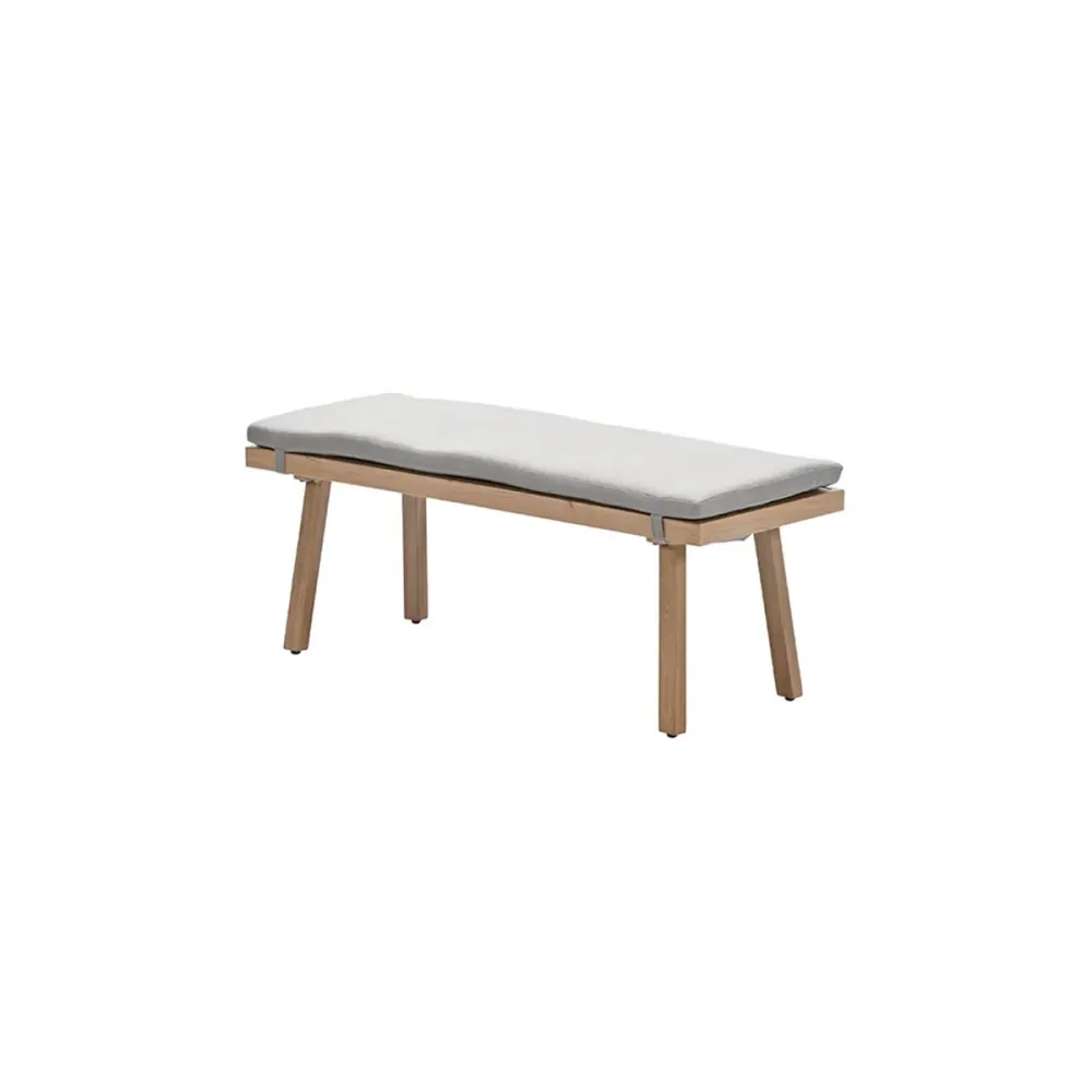 Garden Impressions loungebank San Capri light teak look - aluminium