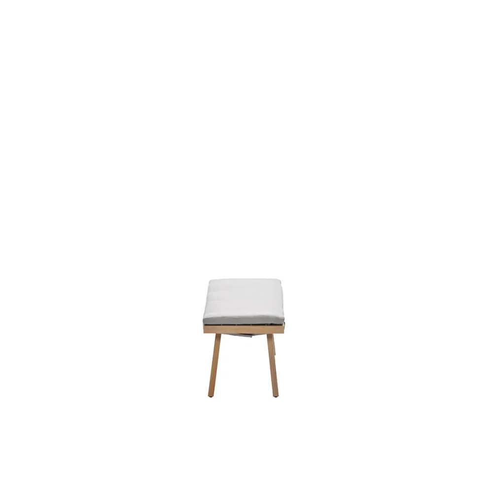 Garden Impressions loungebank San Capri light teak look - aluminium