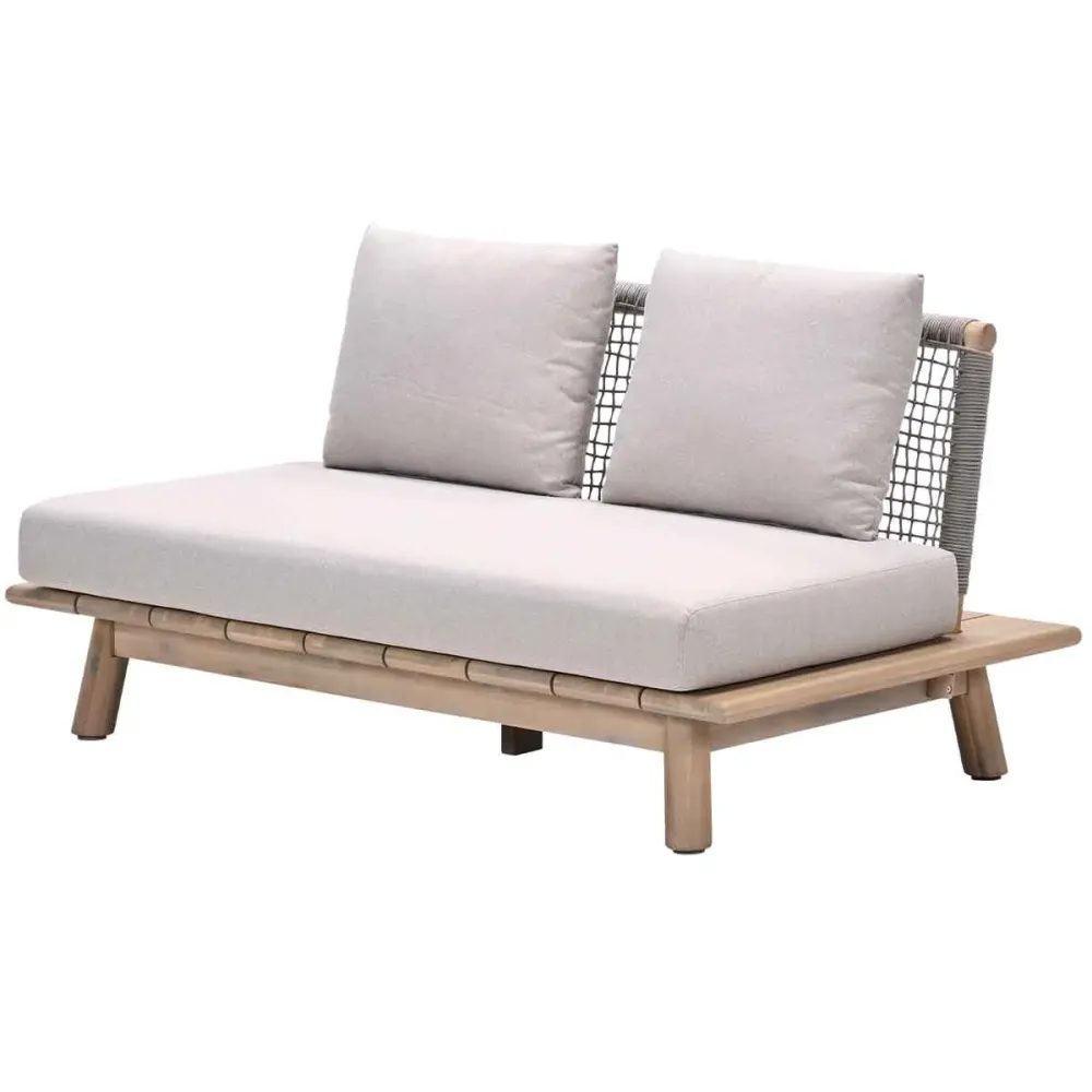 Garden Impressions loungebank San Namut grey sand - 2-zits
