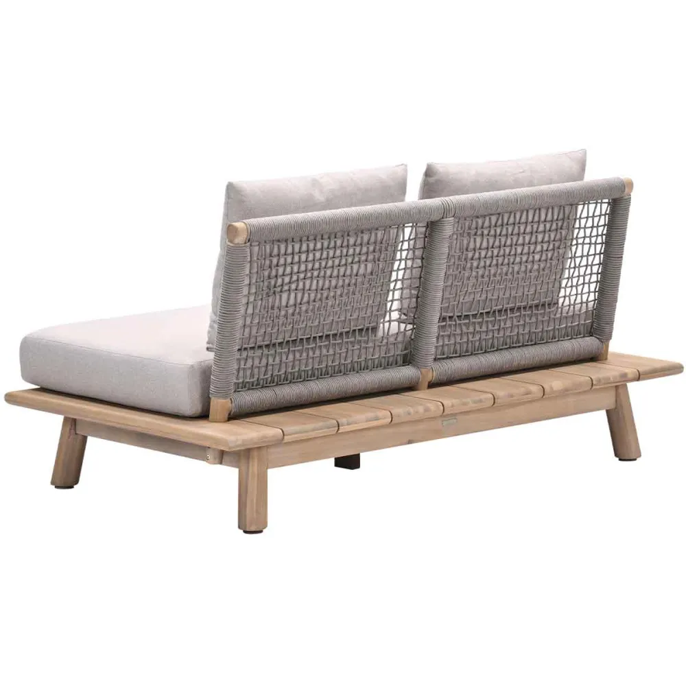Garden Impressions loungebank San Namut grey sand - 2-zits