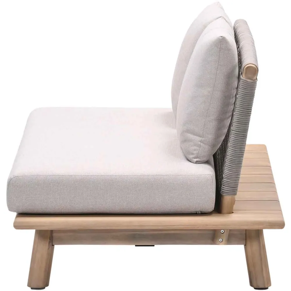 Garden Impressions loungebank San Namut grey sand - 2-zits