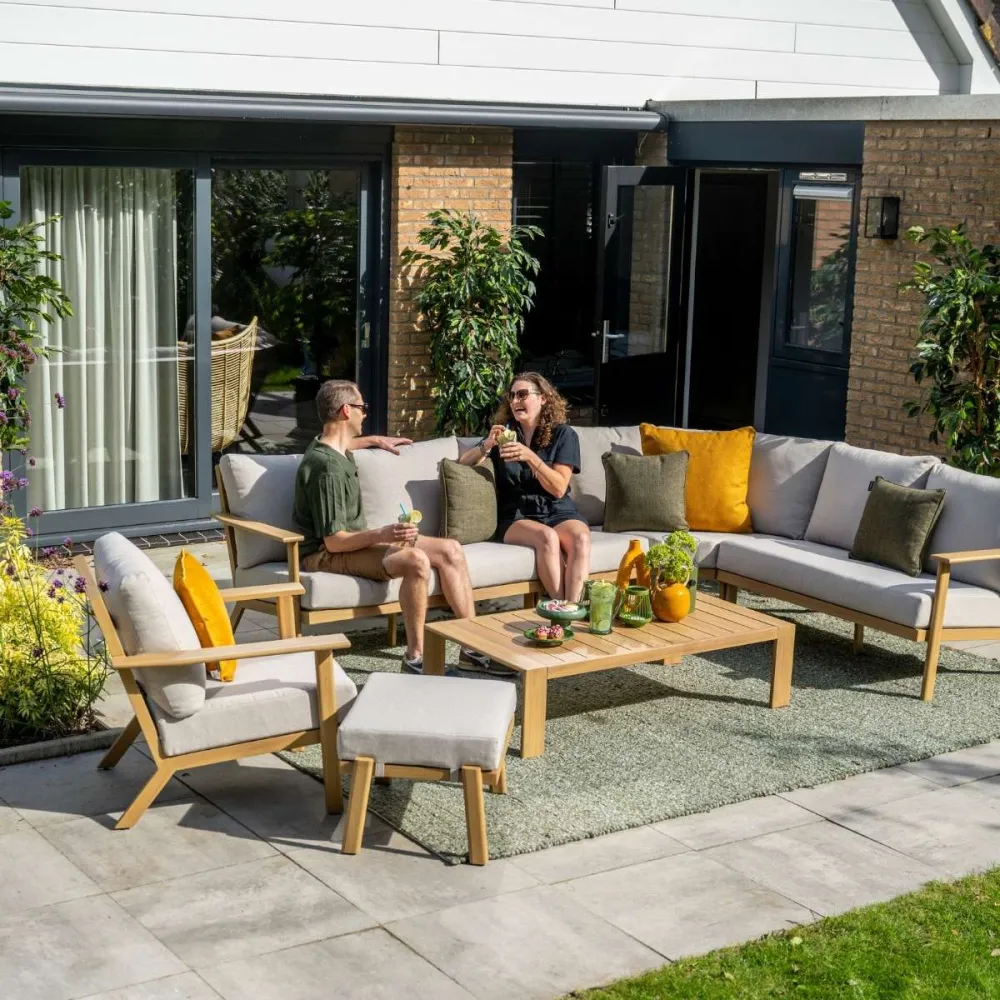 Garden Impressions Loungeset Ariane 6-delig - light teak look