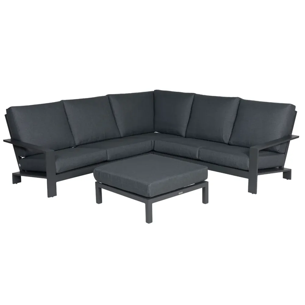 Garden Impressions loungeset Coba donker grijs 4-delig