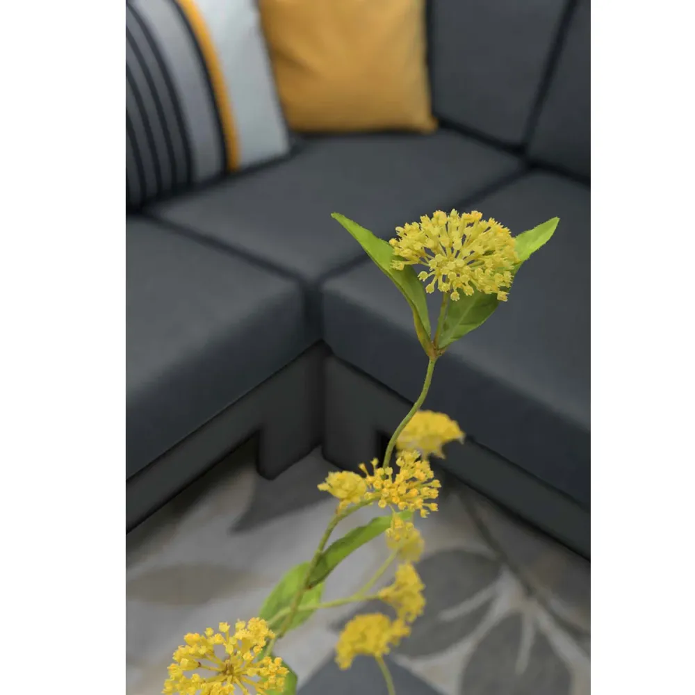 Garden Impressions loungeset Coba donker grijs 4-delig