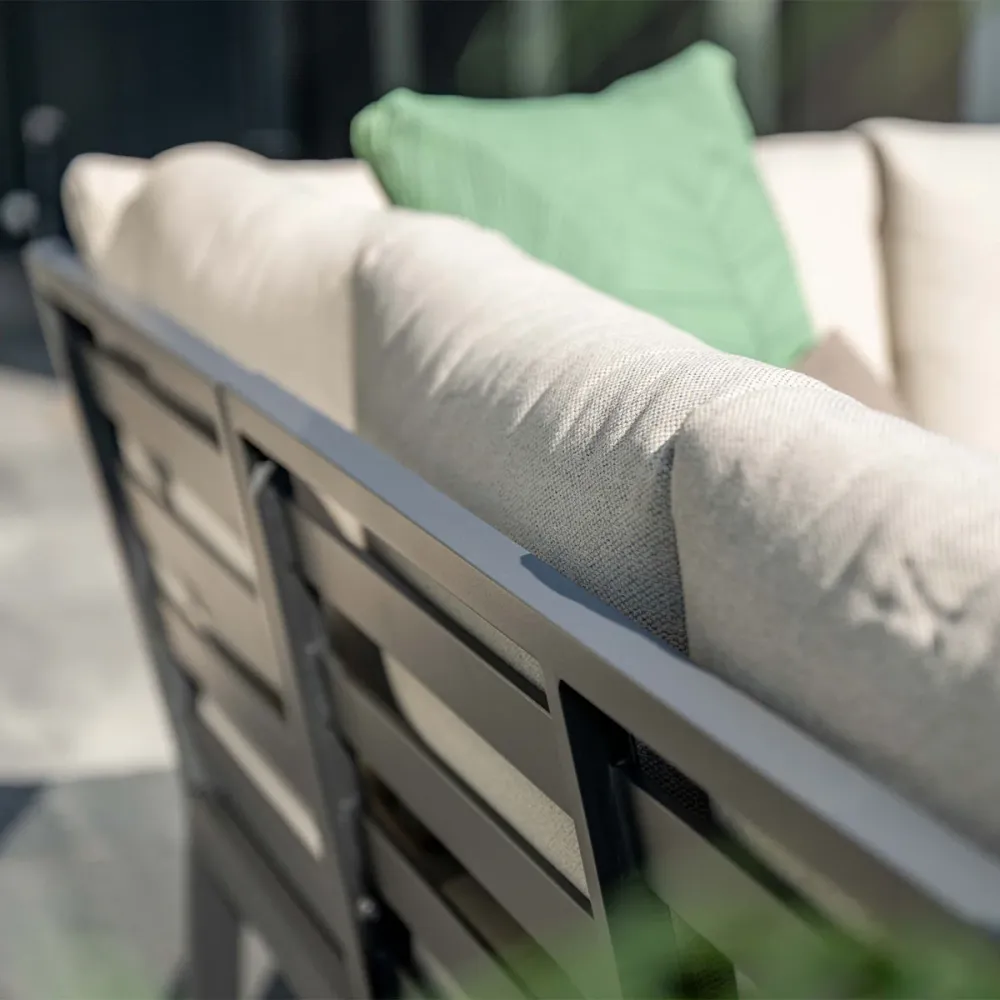 Garden Impressions loungeset Denver 4-delig links – donker grijs
