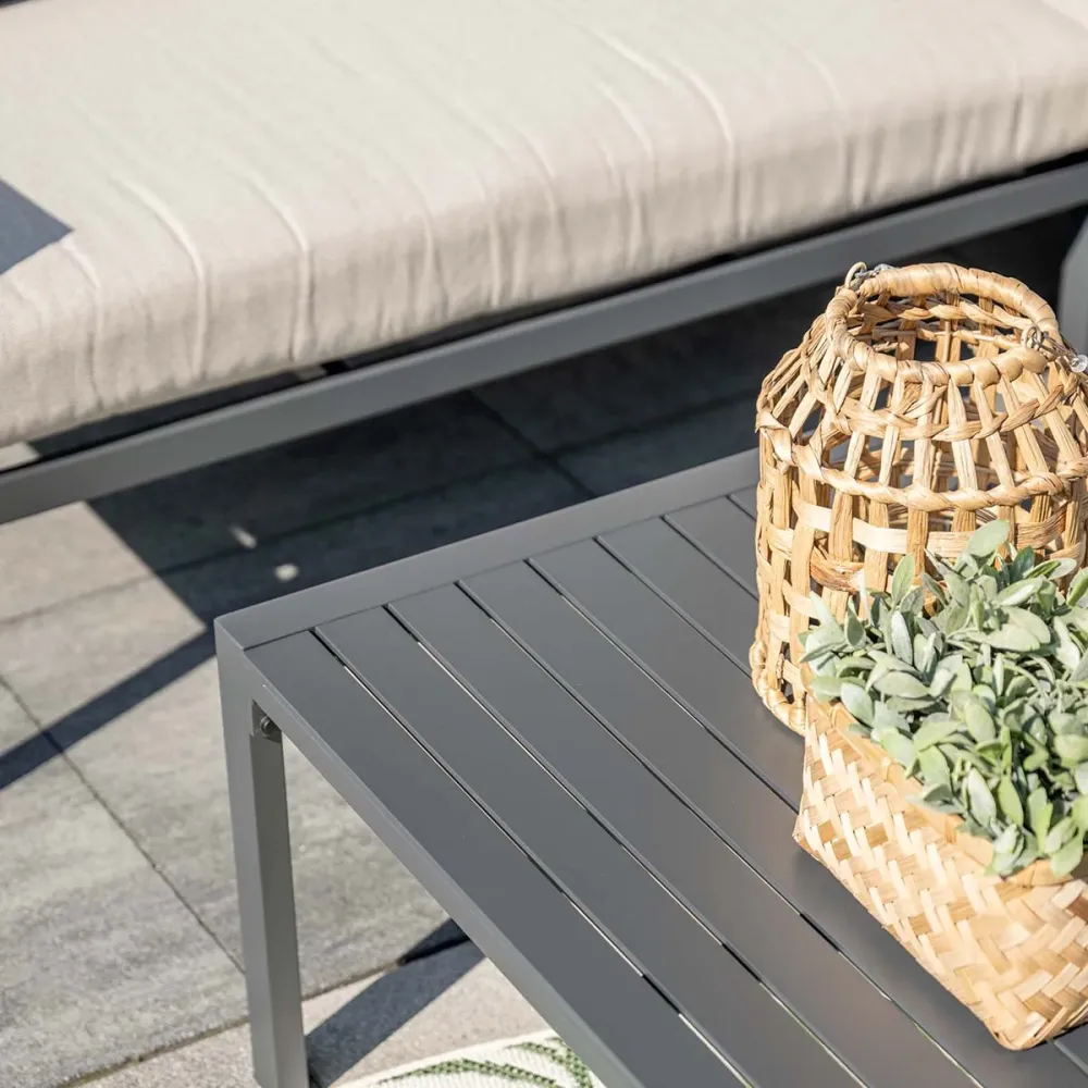 Garden Impressions loungeset Denver 4-delig links – donker grijs