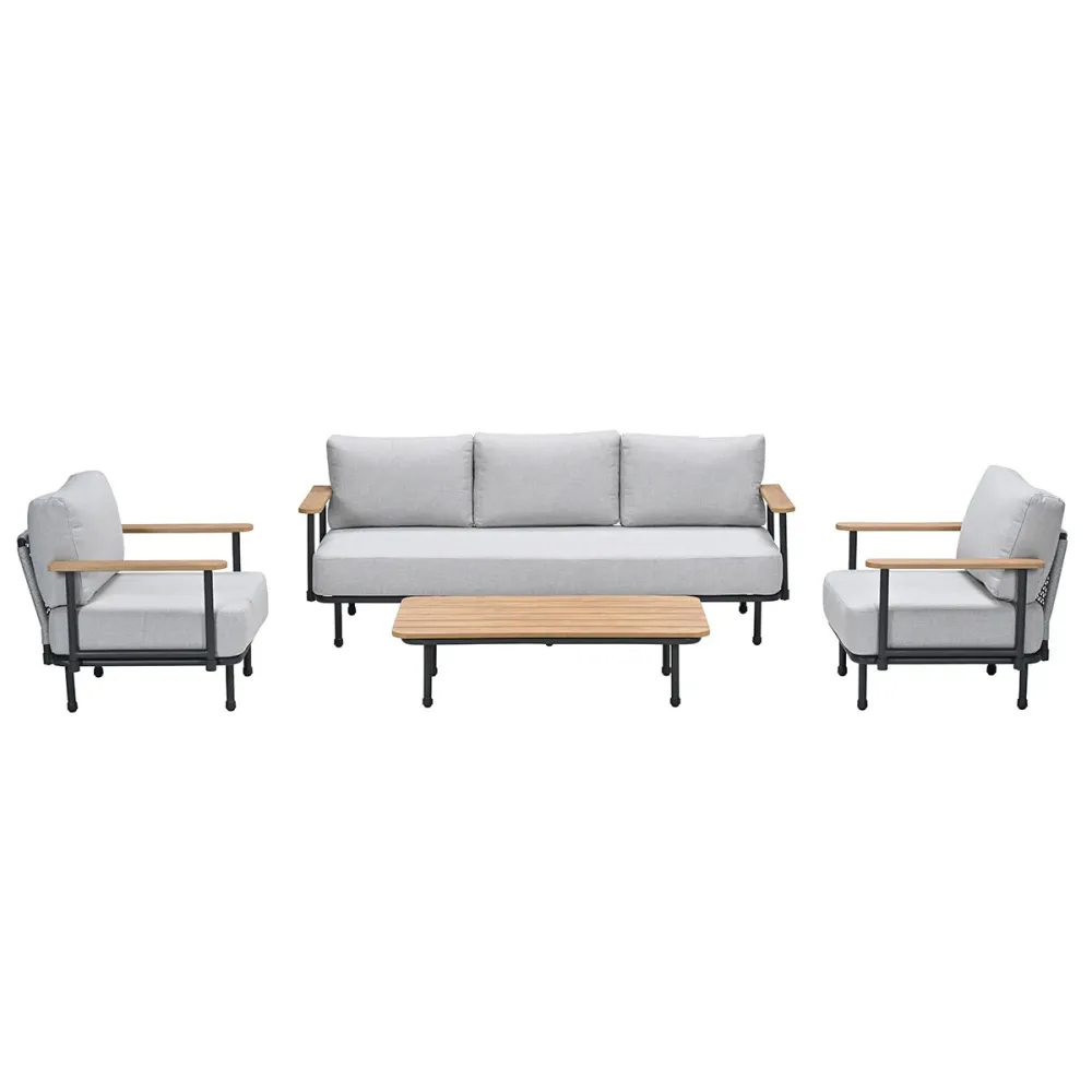 Garden Impressions Loungeset Emmely 4-delig - valley sand